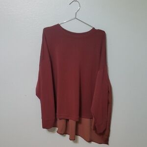 Simply Vera Vera Wang Maroon Sweatshirt